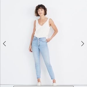 Madewell Mid-Rise Skinny Crop Jeans in Asbury Wash; Size 27